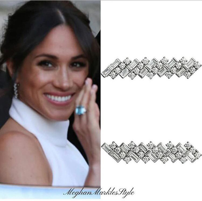 Váy trắng tinh tế cùng khuyên tai có giá 1,5 tỷ, tân công nương Meghan Markle thu hút mọi con mắt tại buổi tiệc sau lễ cưới